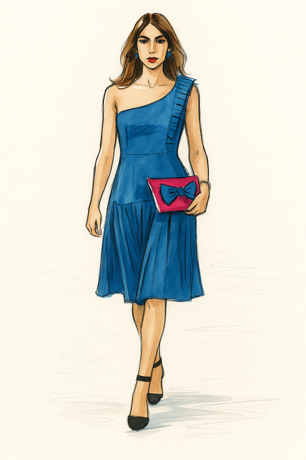 Echo Bleu Imperial Dress