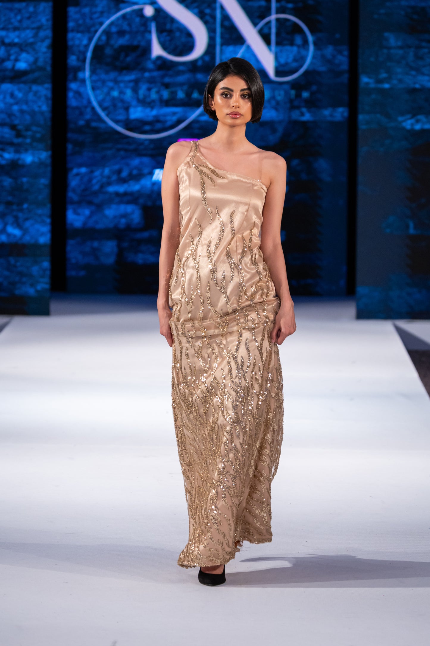 Aurelia de Maurice Gold Dress