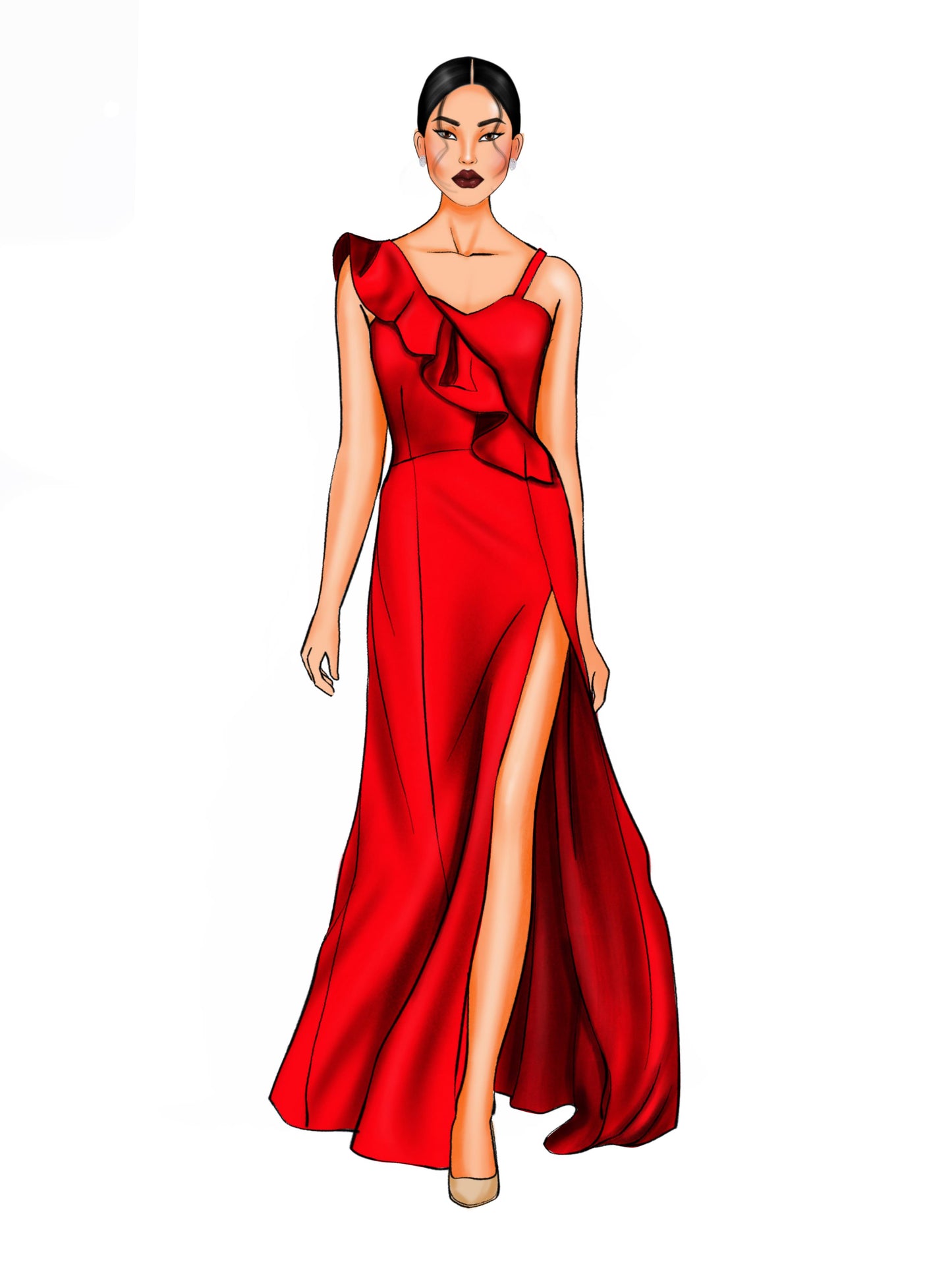 Fearless - Red Maxi Dress