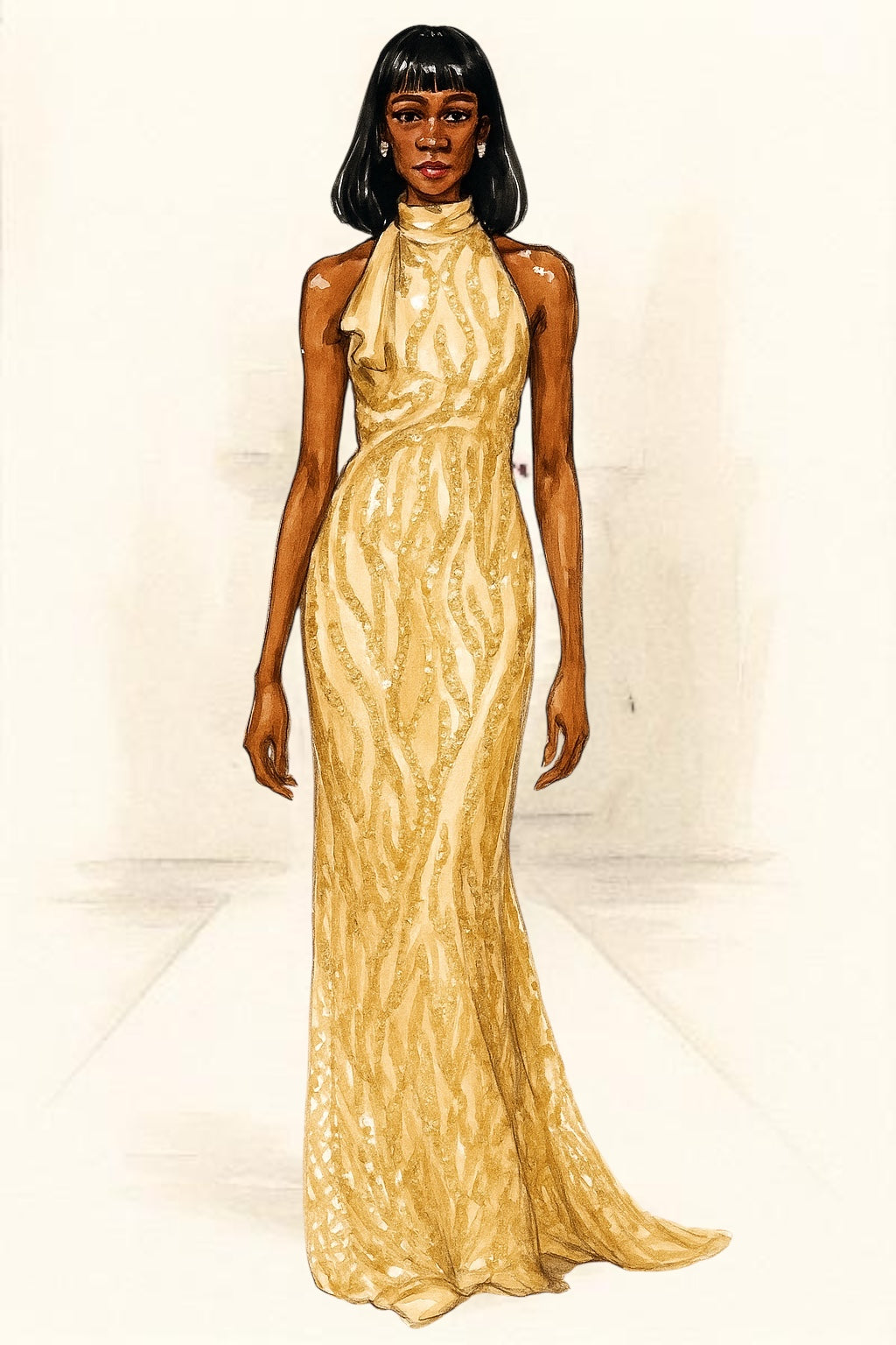 Dodo Imperial Gold Dress