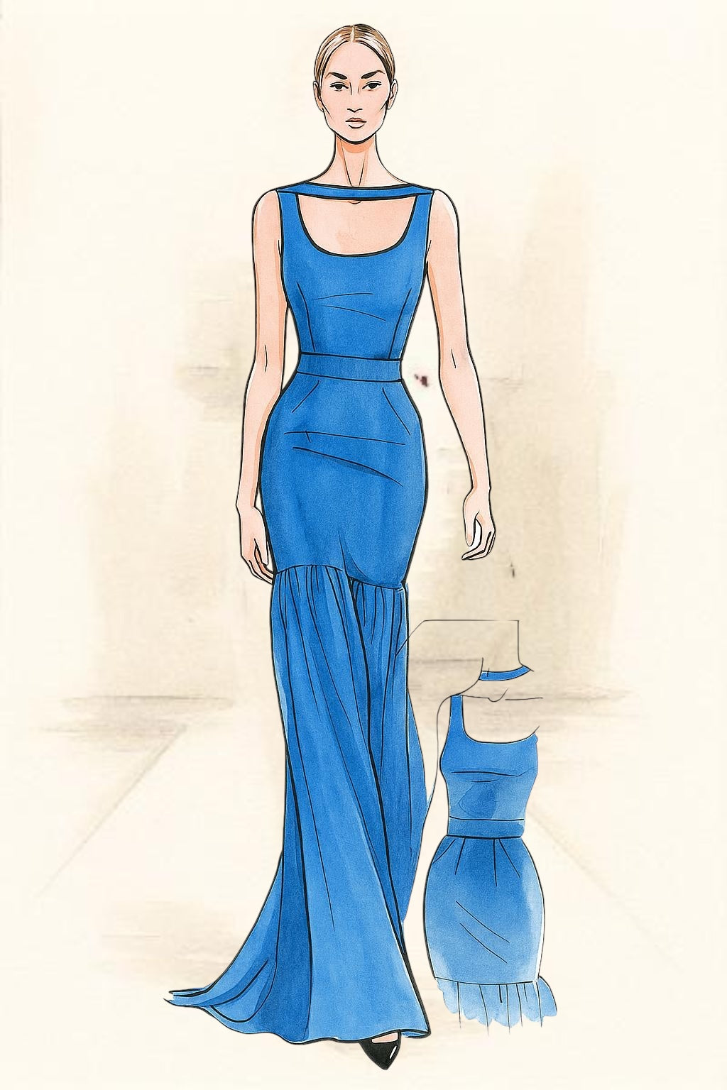 Azure de L’ile Couture Dress