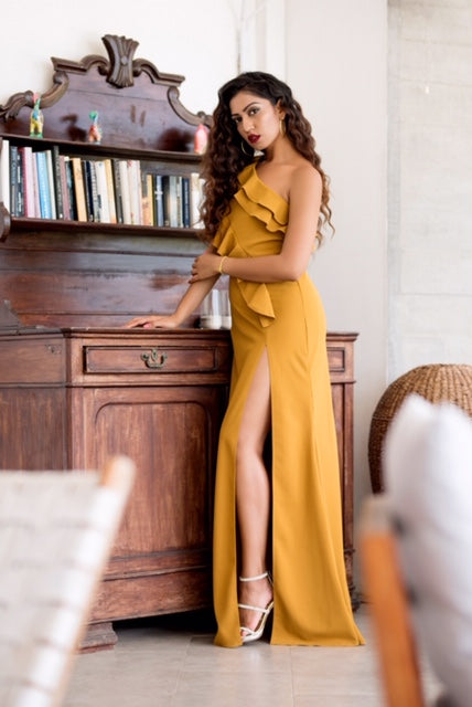 Jupiter - Mustard Yellow Gown