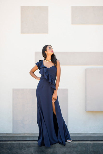 Neptune - Maxi Blue Dress